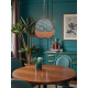 William Morris Birds Blue Dome Lampshade