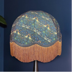 William Morris Birds Blue Dome Lampshade