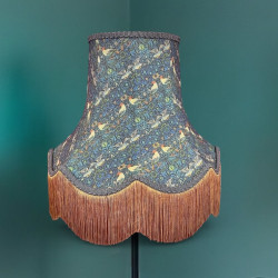 William Morris Birds Blue Lampshade