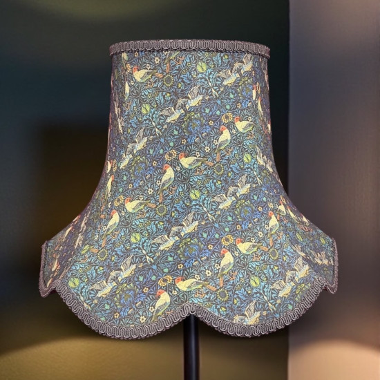 William Morris Birds Blue Modern Lampshade