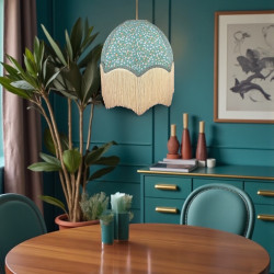 William Morris Clover Parachute Dome Lampshade