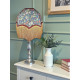 William Morris Golden Lily Jewel Burgundy Parachute Dome Lampshade