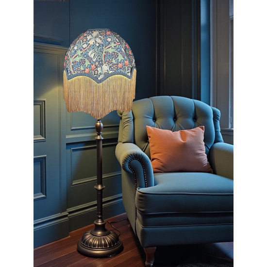 William Morris Golden Lily Jewel Parachute Dome Lampshade