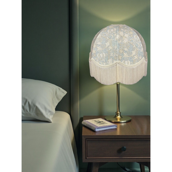 William Morris Golden Lily Pool Blue Dome Lampshade