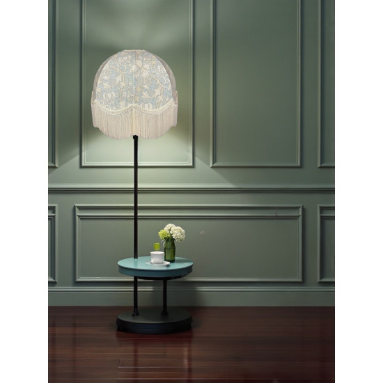 William Morris Golden Lily Pool Blue Dome Lampshade