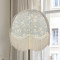 William Morris Golden Lily Pool Blue Dome Lampshade