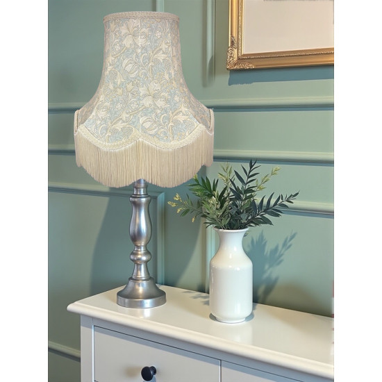 William Morris Golden Lily Pool Blue Lampshade