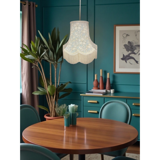 William Morris Golden Lily Pool Blue Lampshade
