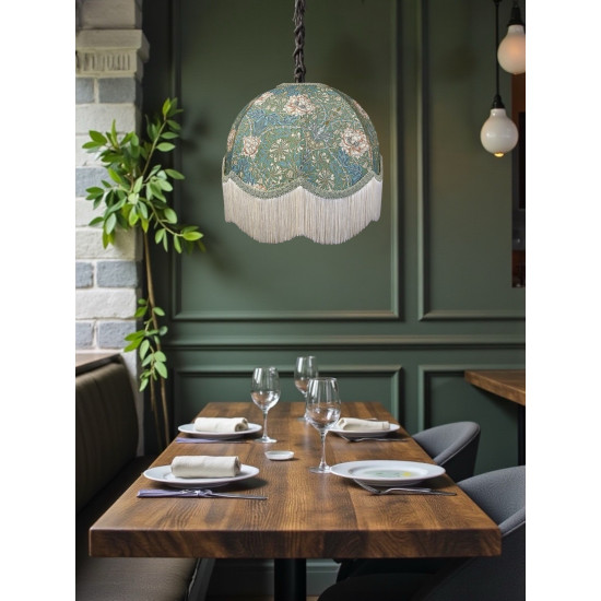 William Morris Honeysuckle Seaspray Dome Lampshade