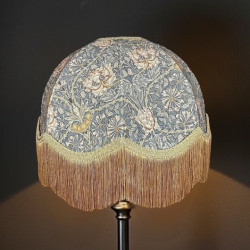 William Morris Honeysuckle Steel Dome Lampshade