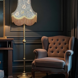 William Morris Honeysuckle Steel Lampshade