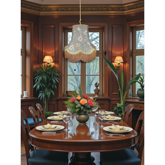 William Morris Honeysuckle Steel Lampshade