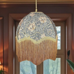 William Morris Honeysuckle Steel Parachute Dome Lampshade