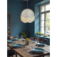 William Morris Larkspur Azure Cream Dome Lampshade