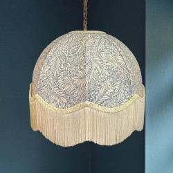 William Morris Larkspur Azure Cream Dome Lampshade