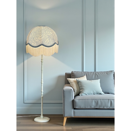 William Morris Larkspur Azure Slate Dome Lampshade