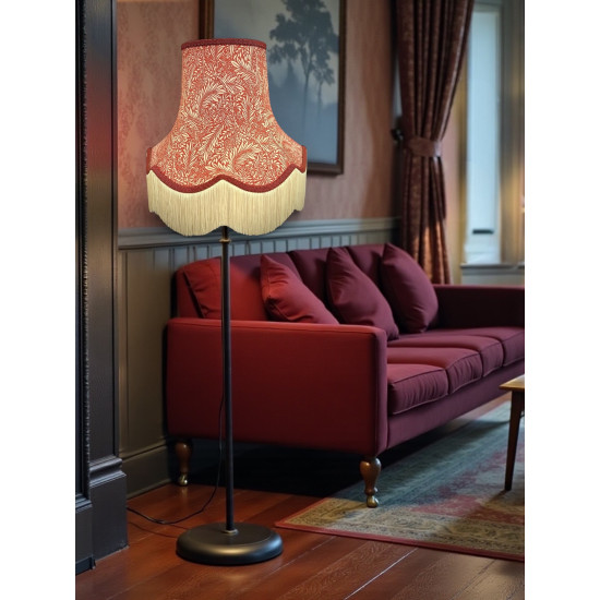 William Morris Larkspur Crimson Lampshade