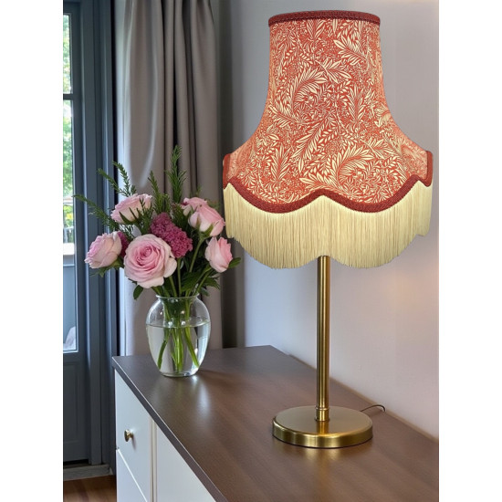 William Morris Larkspur Crimson Lampshade