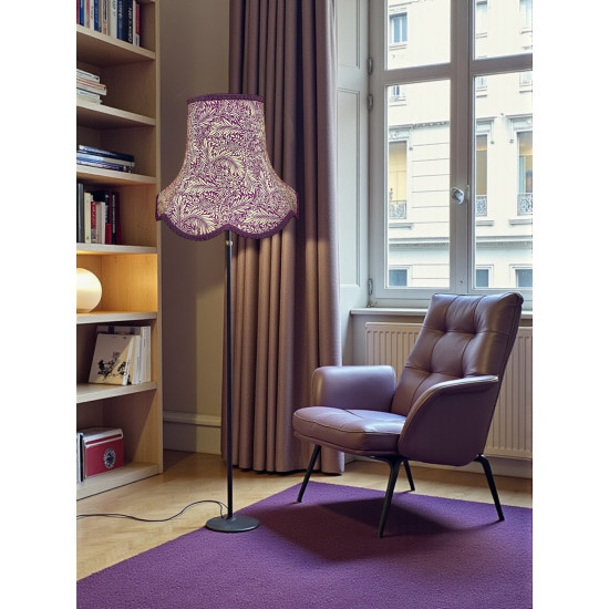 William Morris Larkspur Damson Purple Modern Lampshade