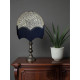 William Morris Larkspur Ebony Black Parachute Dome Lampshade