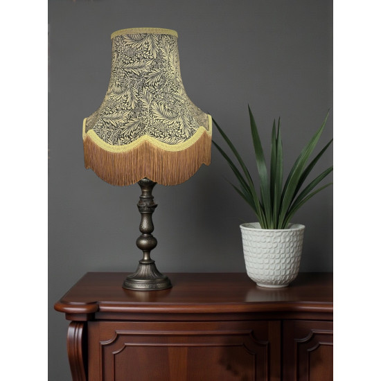 William Morris Larkspur Ebony Gold Lampshade