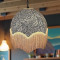 William Morris Larkspur Ebony Gold Parachute Dome Lampshade