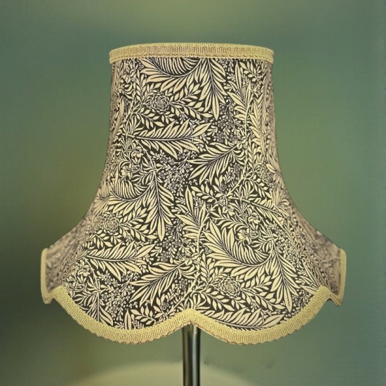 William Morris Larkspur Ebony Gold Modern Lampshade