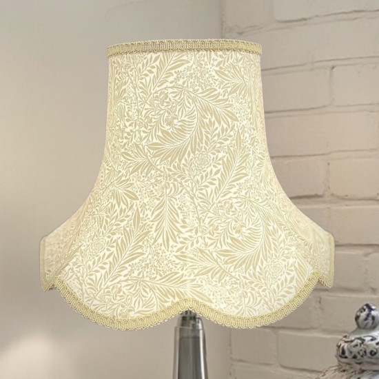 William Morris Larkspur Linen Coffee Modern Lampshade