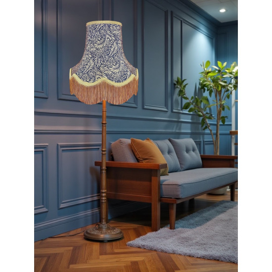 William Morris Larkspur Navy Gold Lampshade