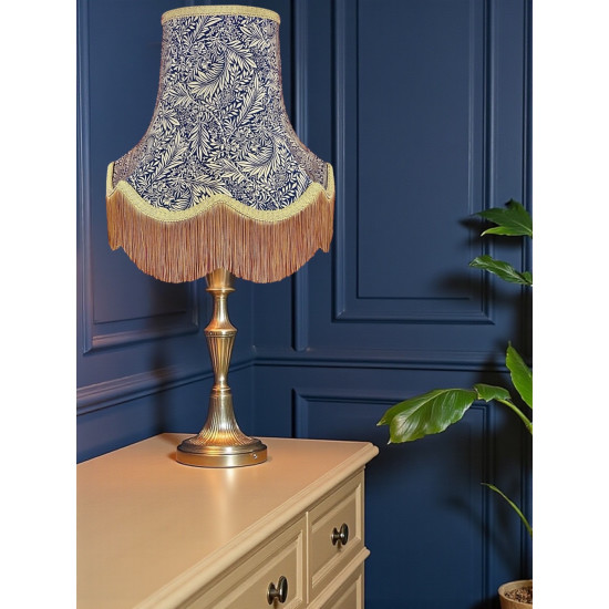 William Morris Larkspur Navy Gold Lampshade