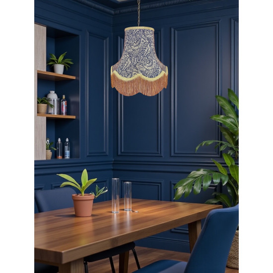 William Morris Larkspur Navy Gold Lampshade