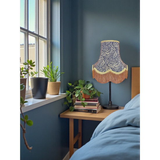 William Morris Larkspur Navy Gold Lampshade
