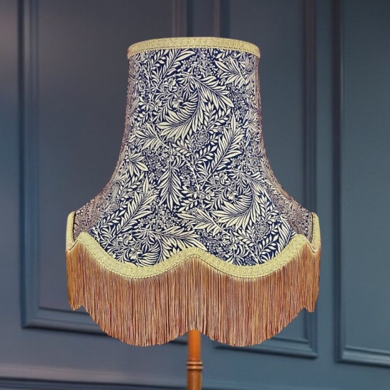 William Morris Larkspur Navy Gold Lampshade