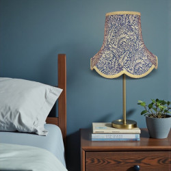 William Morris Larkspur Navy Gold Modern Lampshade