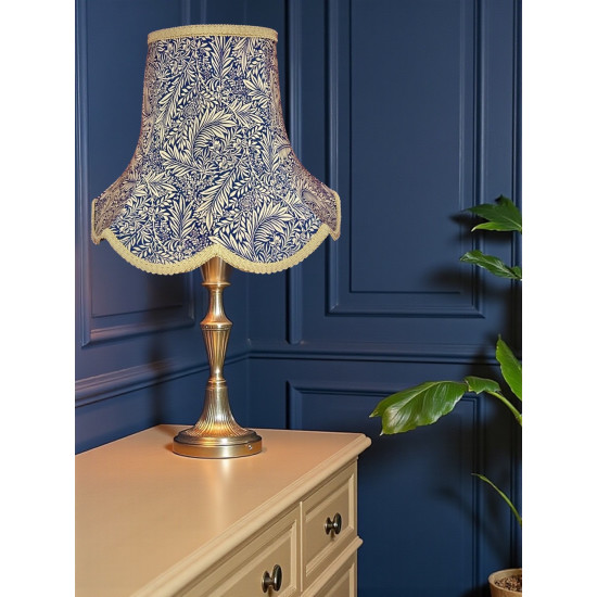 William Morris Larkspur Navy Gold Modern Lampshade