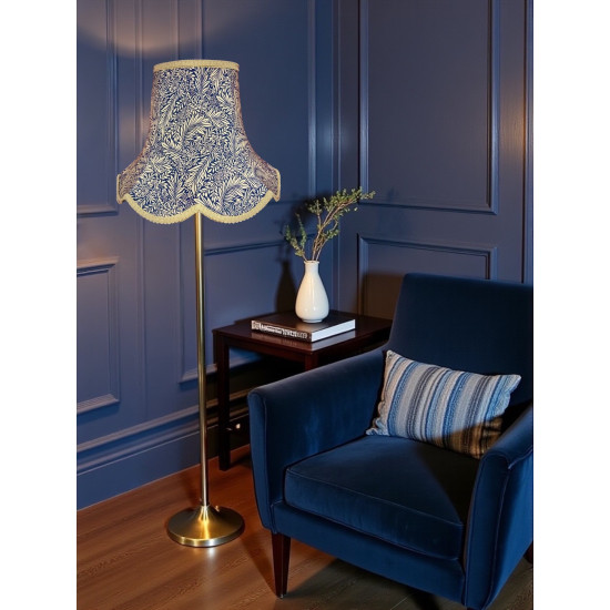 William Morris Larkspur Navy Gold Modern Lampshade