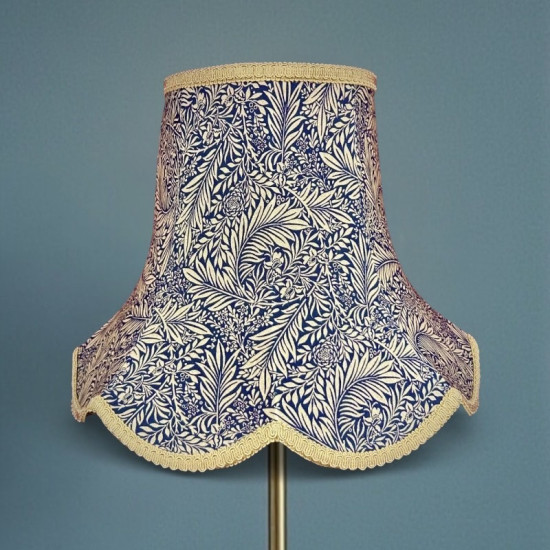 William Morris Larkspur Navy Gold Modern Lampshade