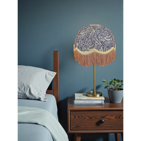 William Morris Larkspur Navy Gold Dome Lampshade