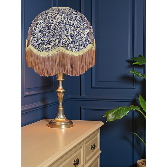 William Morris Larkspur Navy Gold Dome Lampshade
