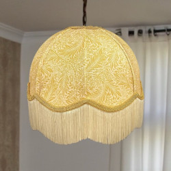 William Morris Larkspur Ochre Dome Lampshade