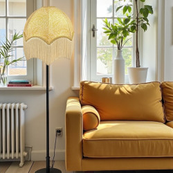 William Morris Larkspur Ochre Parachute Dome Lampshade