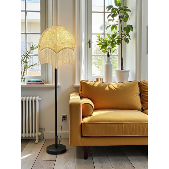 William Morris Larkspur Ochre Parachute Dome Lampshade