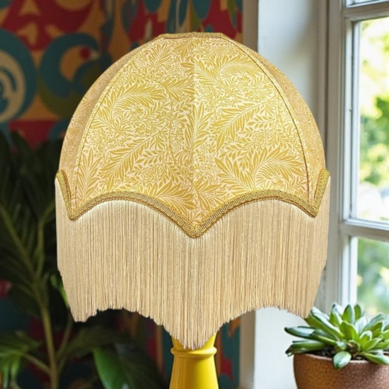 William Morris Larkspur Ochre Parachute Dome Lampshade
