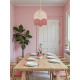 William Morris Larkspur Rose Pink Parachute Dome Lampshade