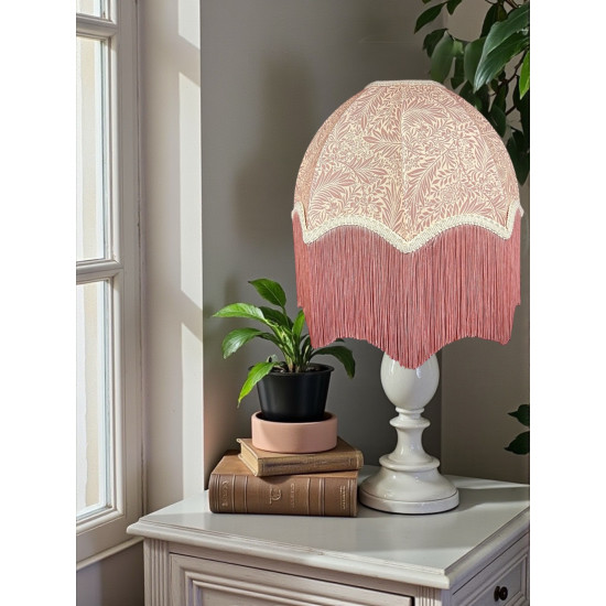 William Morris Larkspur Rose Pink Parachute Dome Lampshade