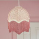 William Morris Larkspur Rose Pink Parachute Dome Lampshade