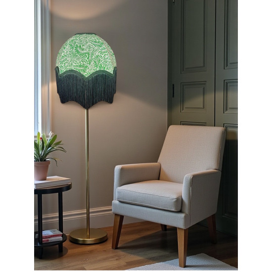 William Morris Larkspur Sage Green Parachute Dome Lampshade
