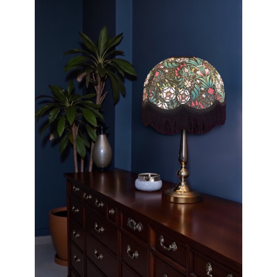 William Morris Molly Black Dome Lampshade