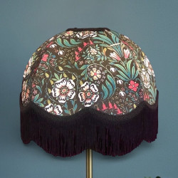 William Morris Molly Black Dome Lampshade