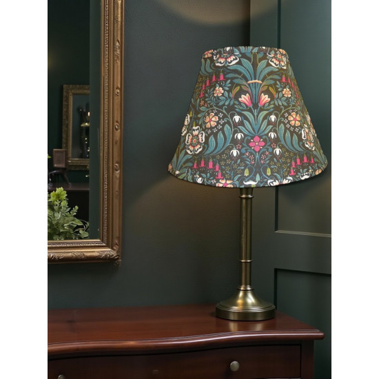 William Morris Molly Black Fabric Tapered Empire Lampshade